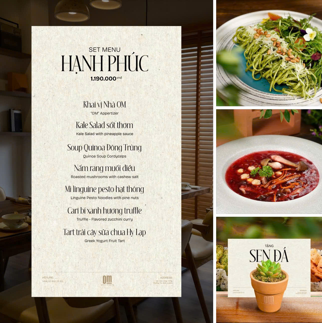 🧘‍♀️ Thưởng Thức Set Menu – Nhận Món Quà Thanh Lành Từ OM Eatery