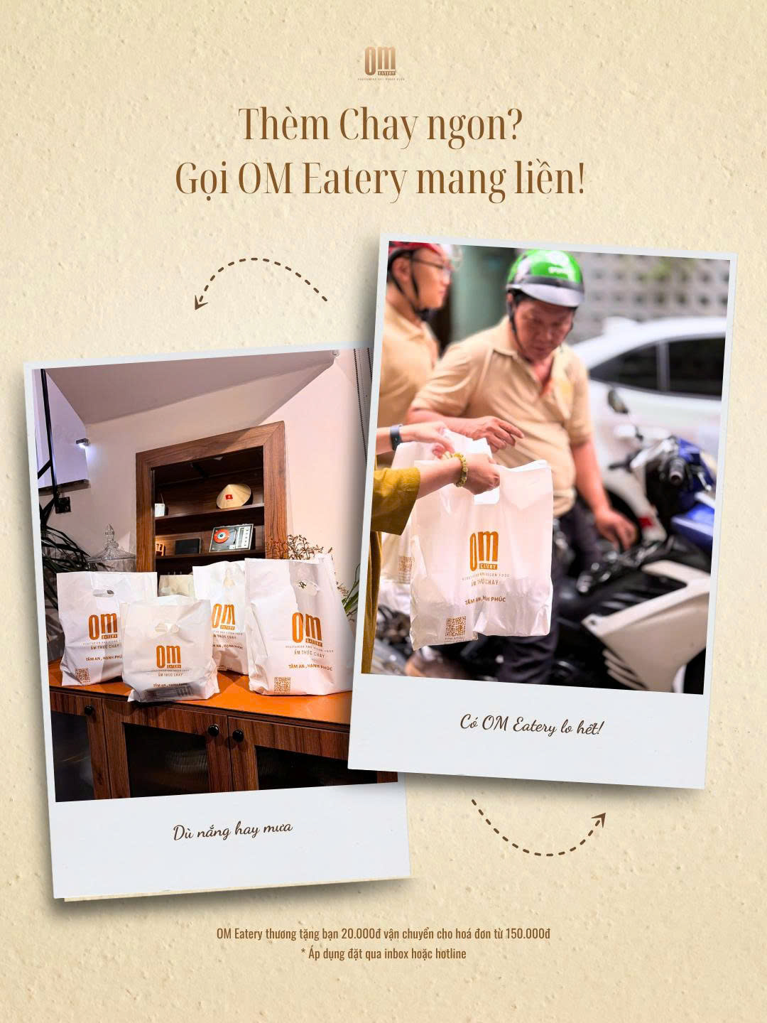 🍂 Thèm Chay ngon – Gọi OM Eatery mang liền! 🍂