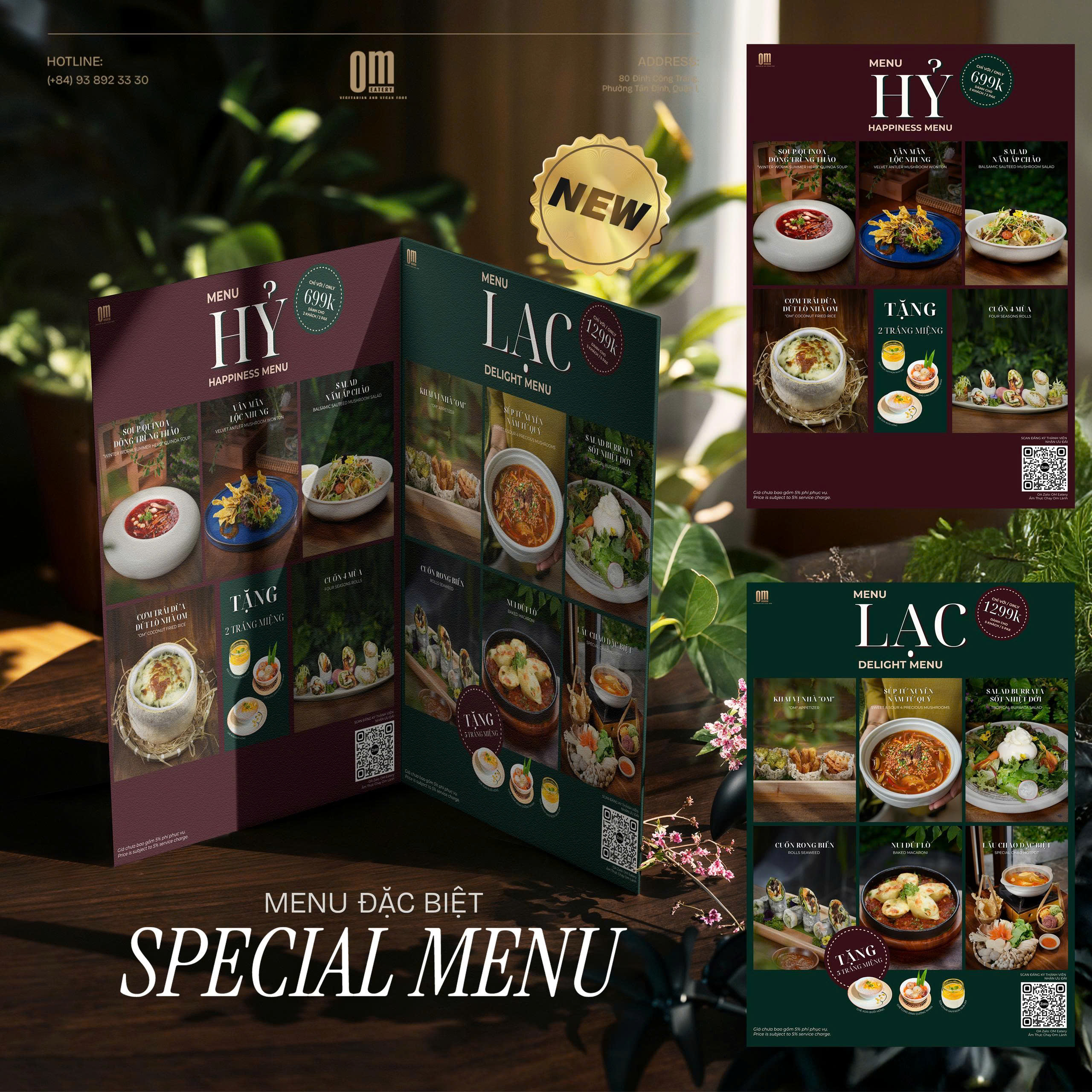 ✨ OM EATERY RA MẮT 2 SET MENU CHAY MỚI – HỶ & LẠC ✨