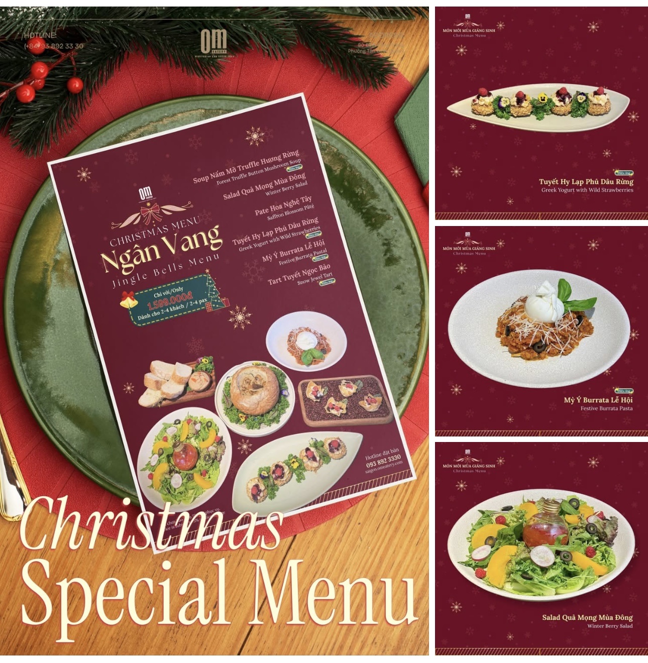 🎄 EXCLUSIVE MENU | MENU ĐẶC BIỆT CHO LỄ GIÁNG SINH AN LÀNH🎄