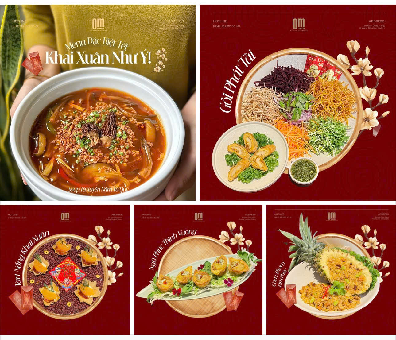 🌸 MENU KHAI XUÂN NHƯ Ý – TRÒN VỊ AN NHIÊN 🌸