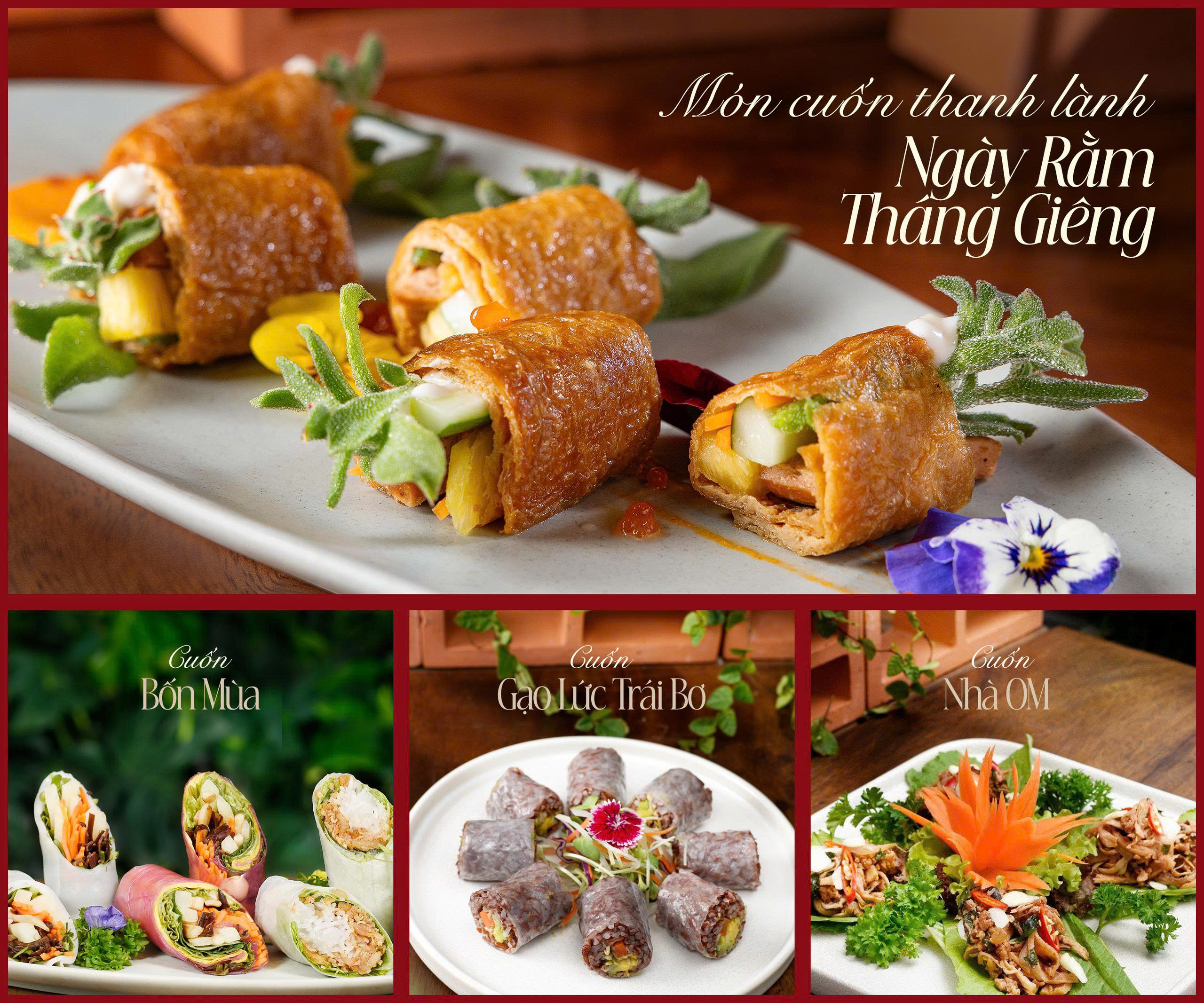 🌕 RẰM THÁNG GIÊNG – GỢI Ý MÓN CUỐN THANH LÀNH TẠI OM EATERY 🌕