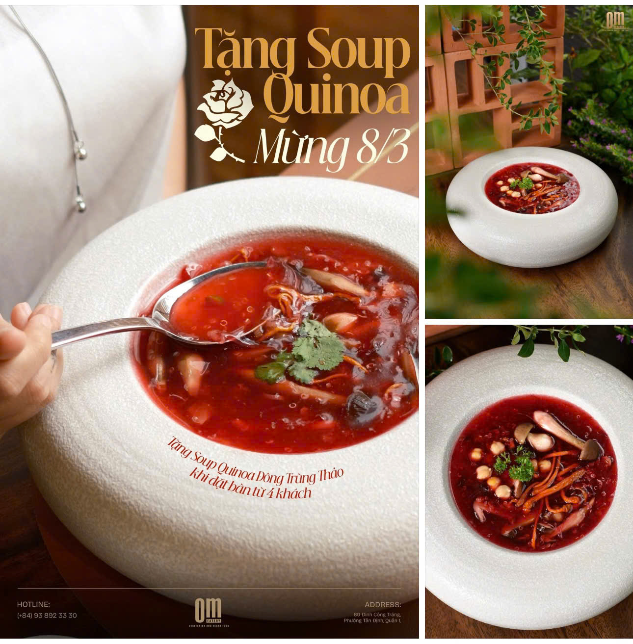 🌸 MỪNG NGÀY QUỐC TẾ PHỤ NỮ 8/3 – GỬI MÓN QUÀ ĐẶC BIỆT TỪ OM EATERY 🌸