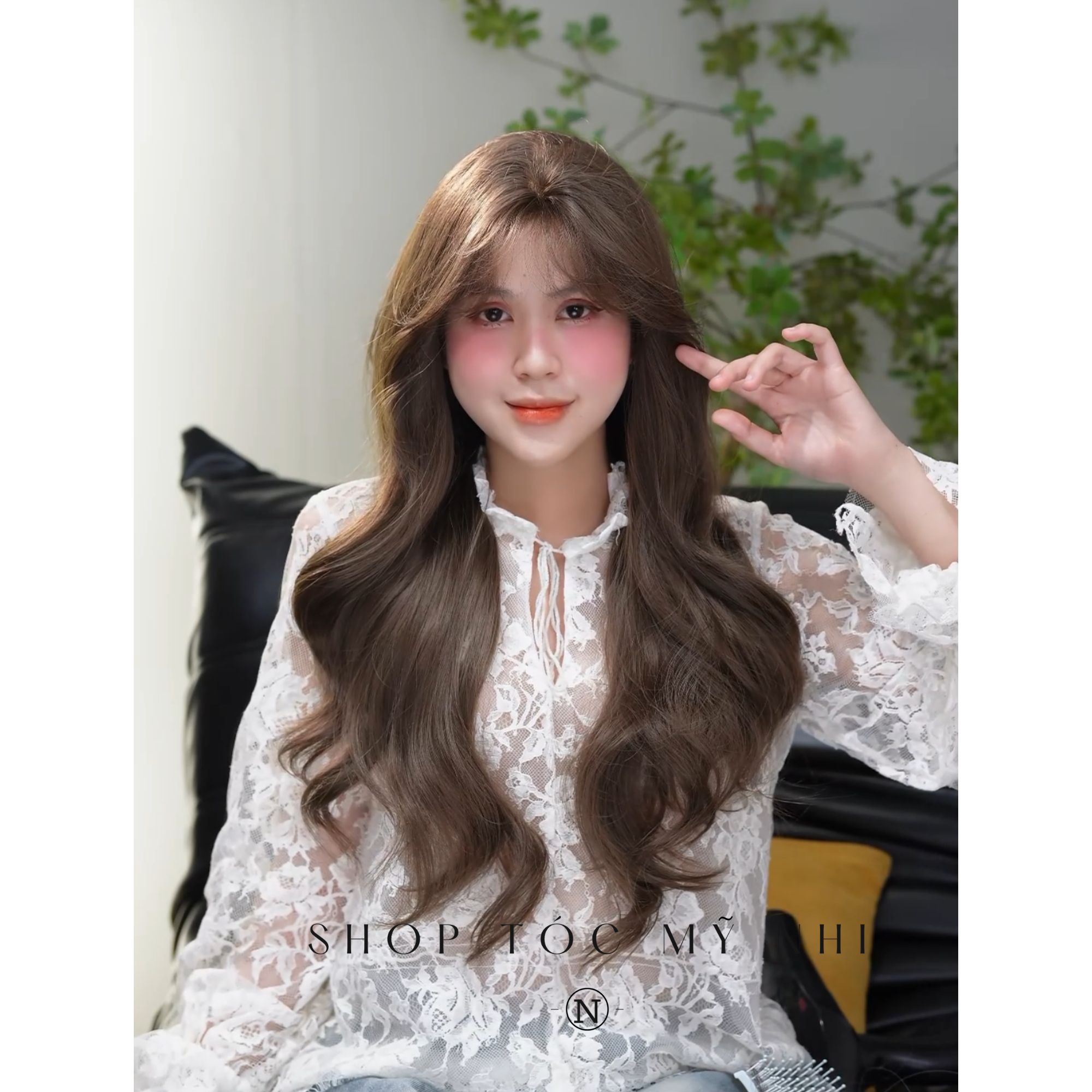 Tóc Giả 3D Xoăn Layer Hai Mái 3D01 65cm