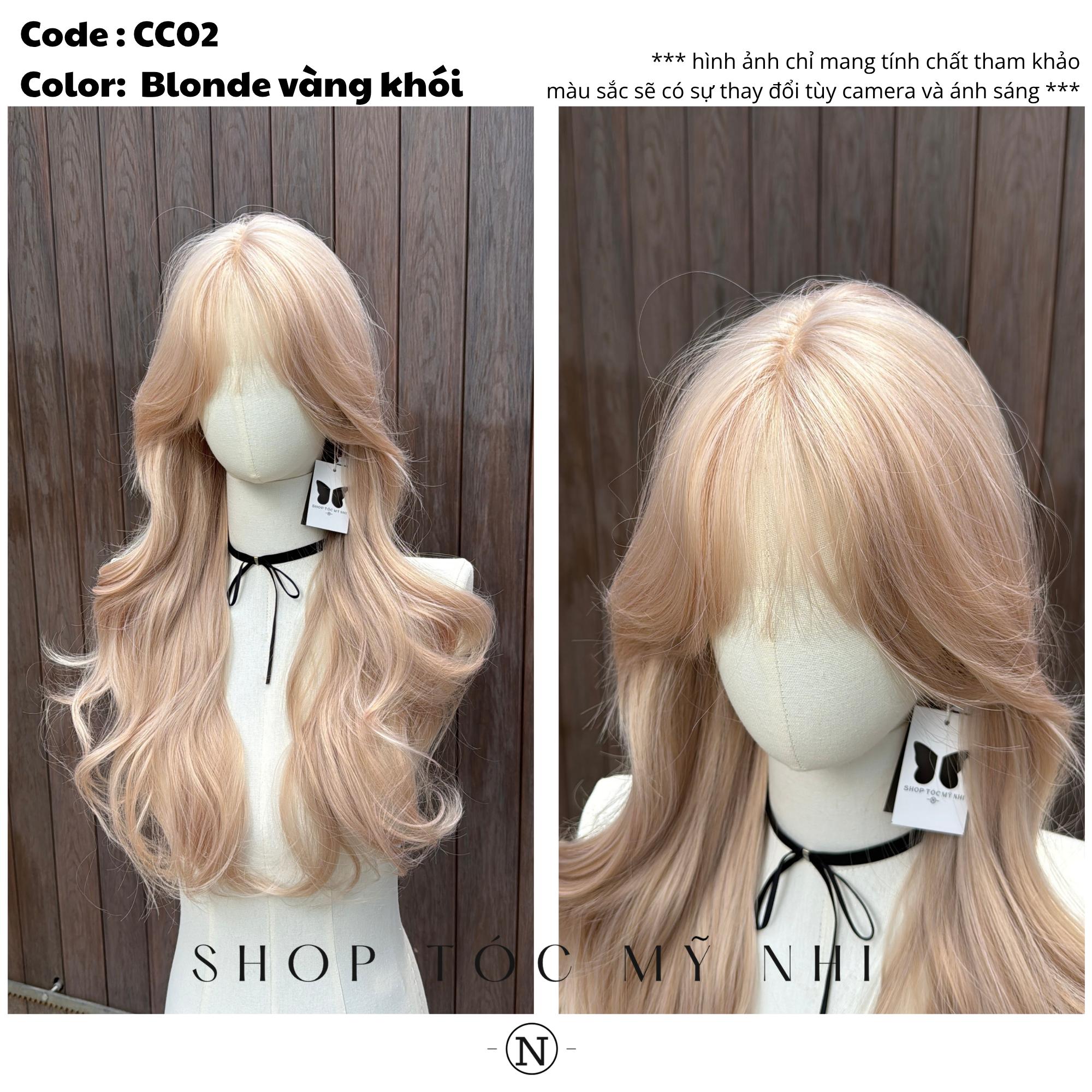 Siêu Da Đầu Tóc Giả Lưới T Mái Thưa Xoăn Layer CC02 60cm