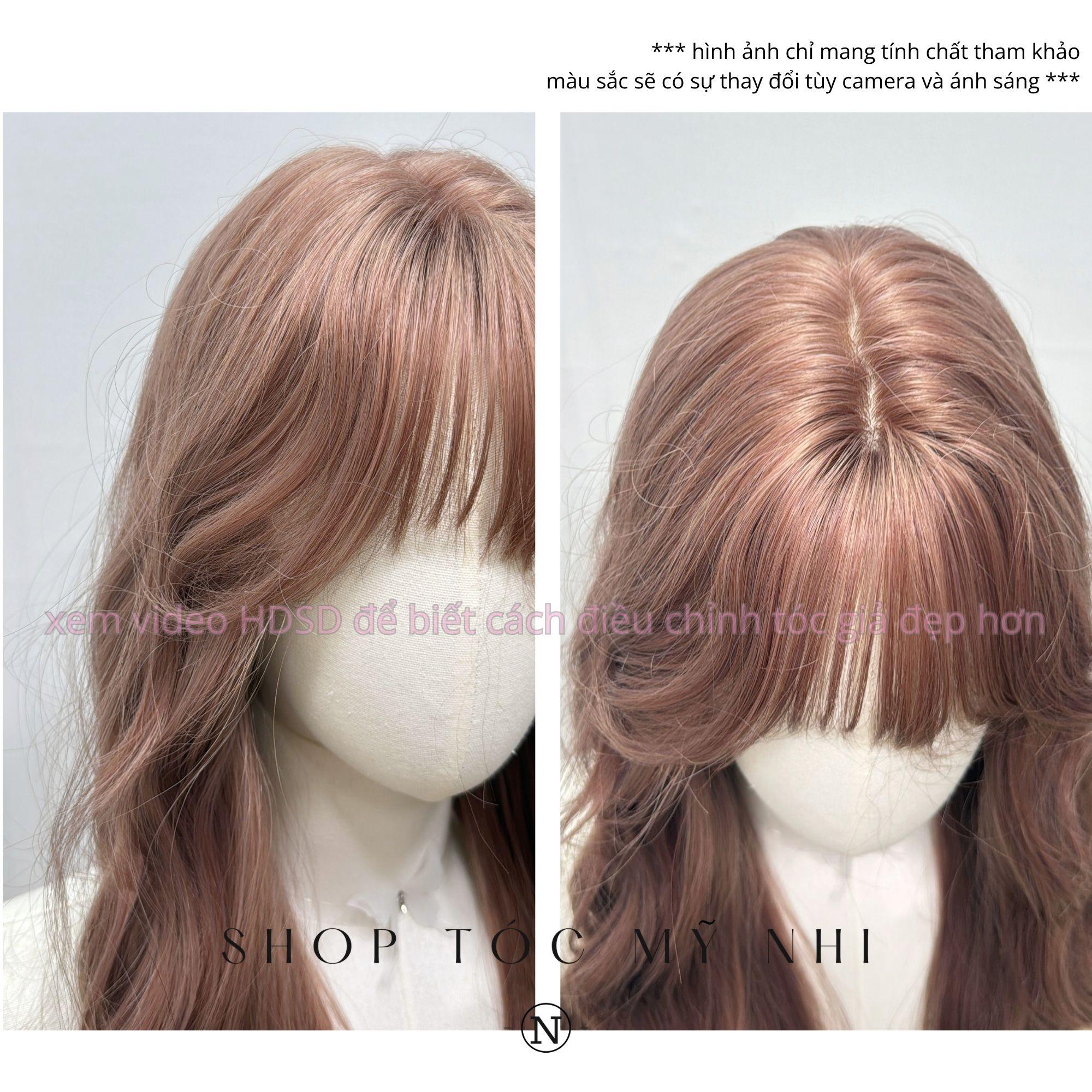 Tóc Giả Dệt Kim Xù Lơi Mái Thưa NG13 dài 70cm