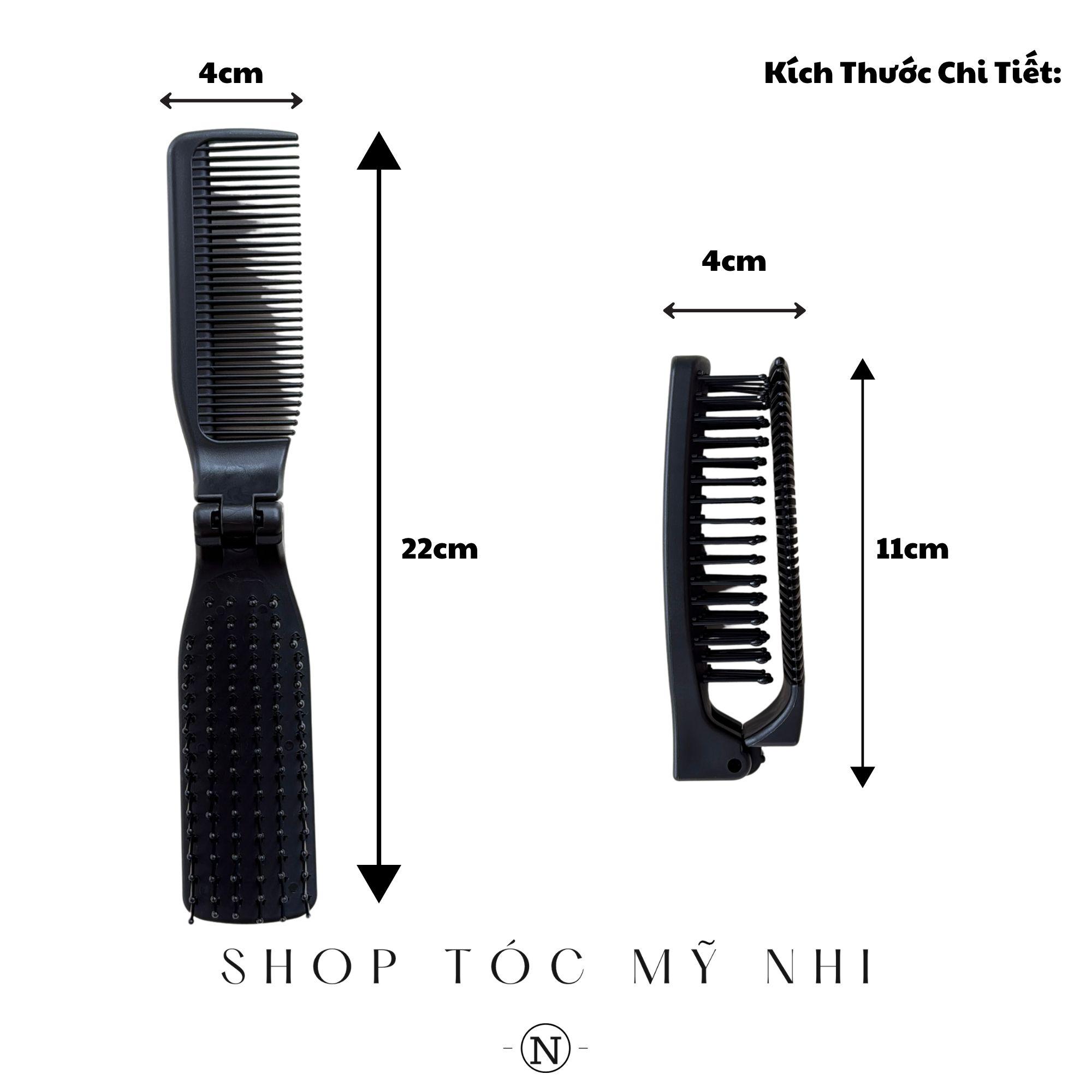 Lược Chải Tóc 2 Đầu Có Thể Gấp Gọn Tiên Lợi , Dễ Cầm, Lược Chải Tóc Bỏ Túi