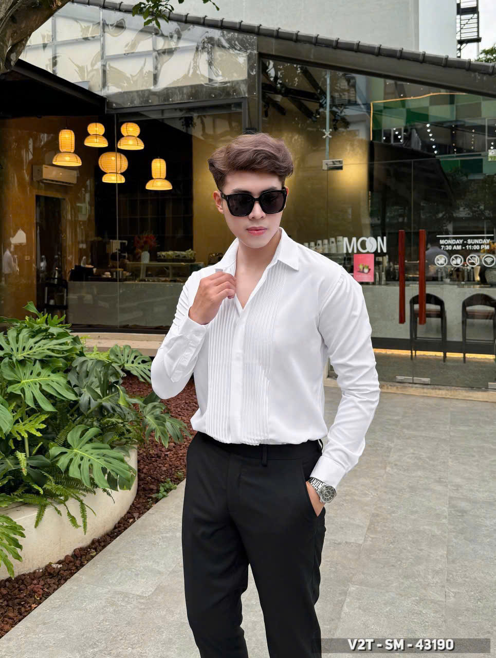 Sơ mi trắng sếp ly công sở S6.2613