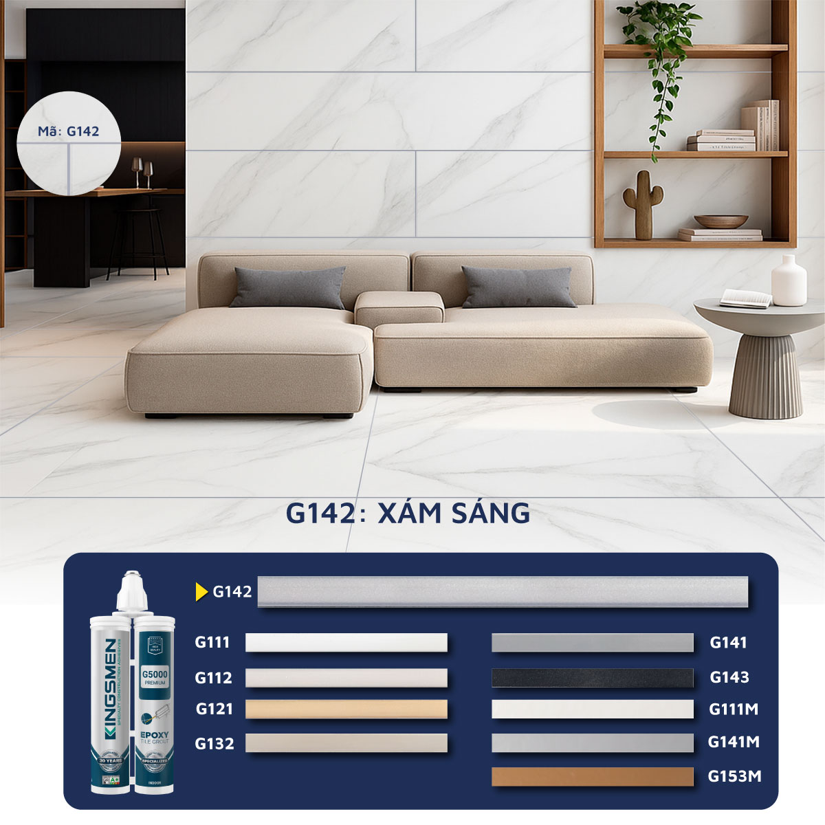 Keo ron gạch Kingsmen G5000