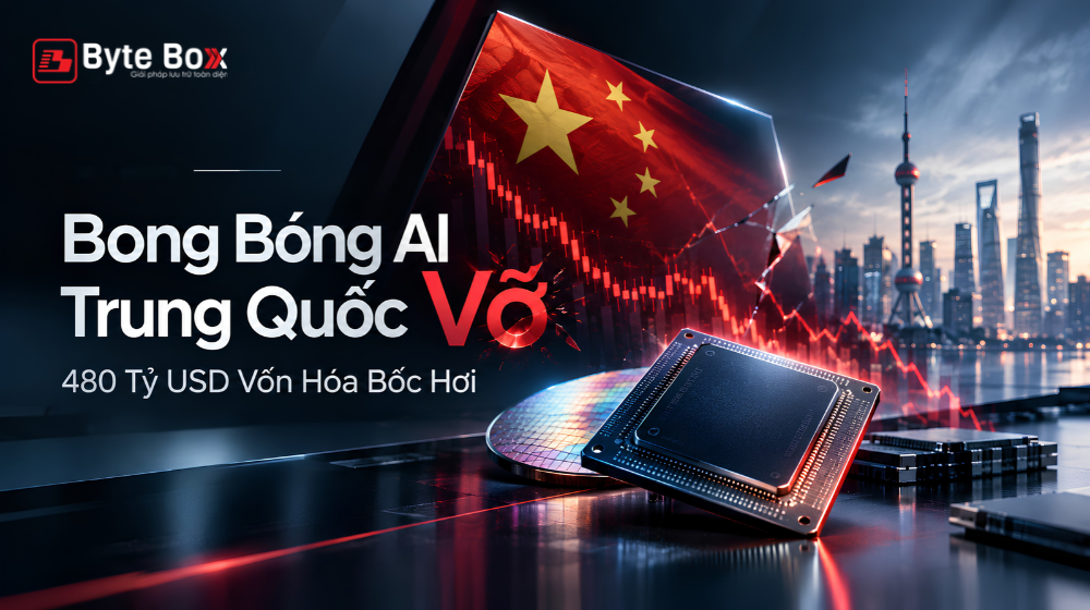 Bong Bóng AI Trung Quốc Vỡ: 480 Tỷ USD Vốn Hóa Bốc Hơi, Ngành Bán Dẫn Đối Mặt Rủi Ro