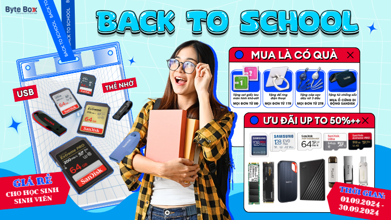 BACK TO SCHOOL: Thẻ nhớ, USB giá siêu tốt, sale to 50%++