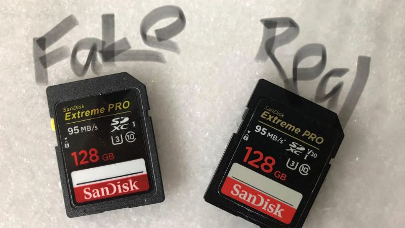 Phân biệt thẻ nhớ Sandisk thật và giả