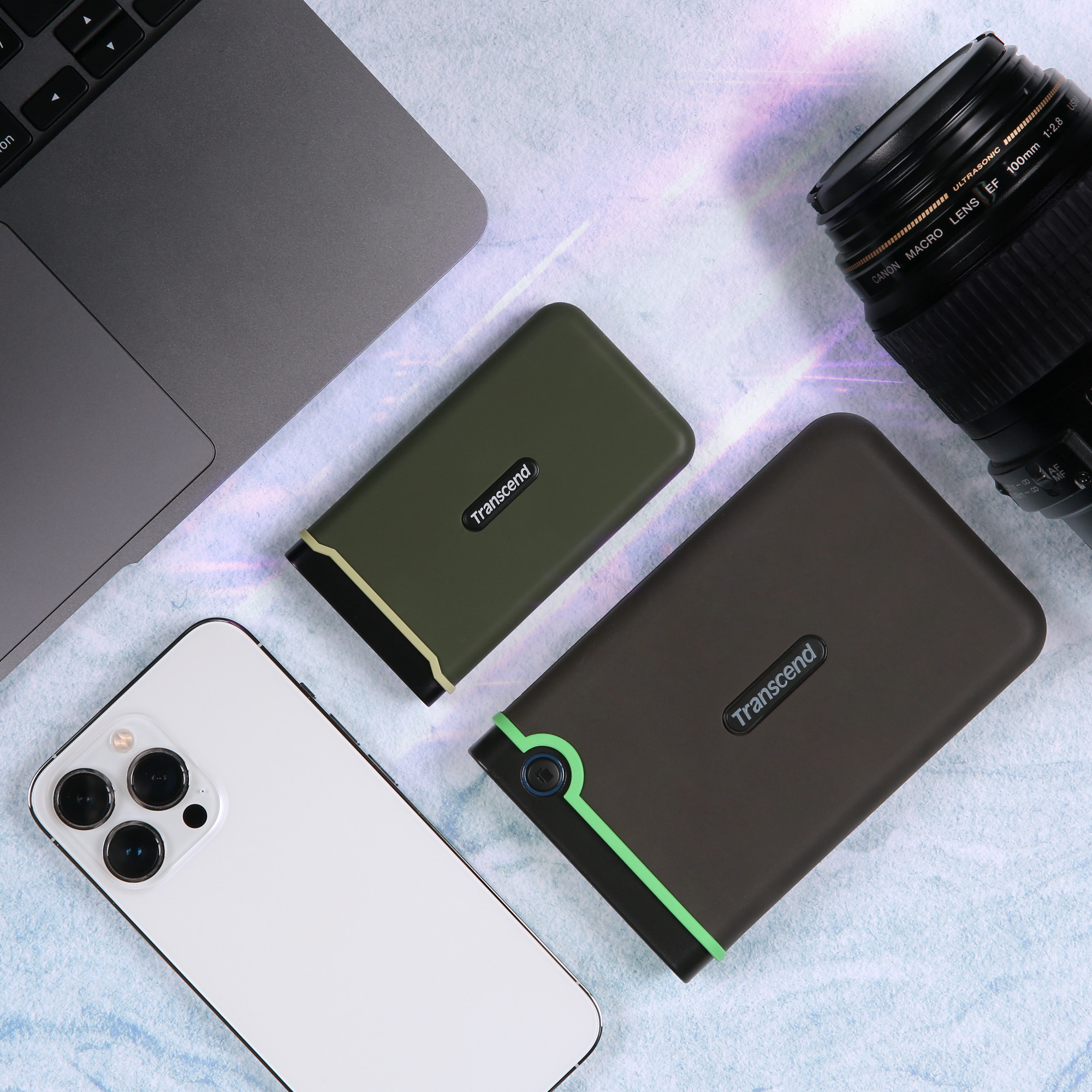 Ổ cứng di động HDD Transcend StoreJet Slim 25M3C 2.5" Type C 4TB TS4TSJ25M3C - Bảo hành 3 năm