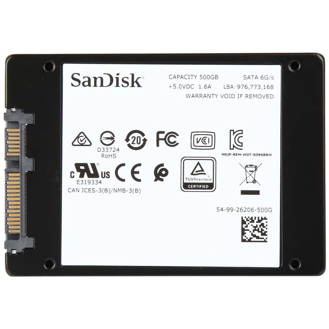 SSD gắn trong SanDisk Ultra 3D 1TB 2.5" SATA III upto 560MB/s SDSSDH3-1T00-G25 - Bảo hành 5 năm