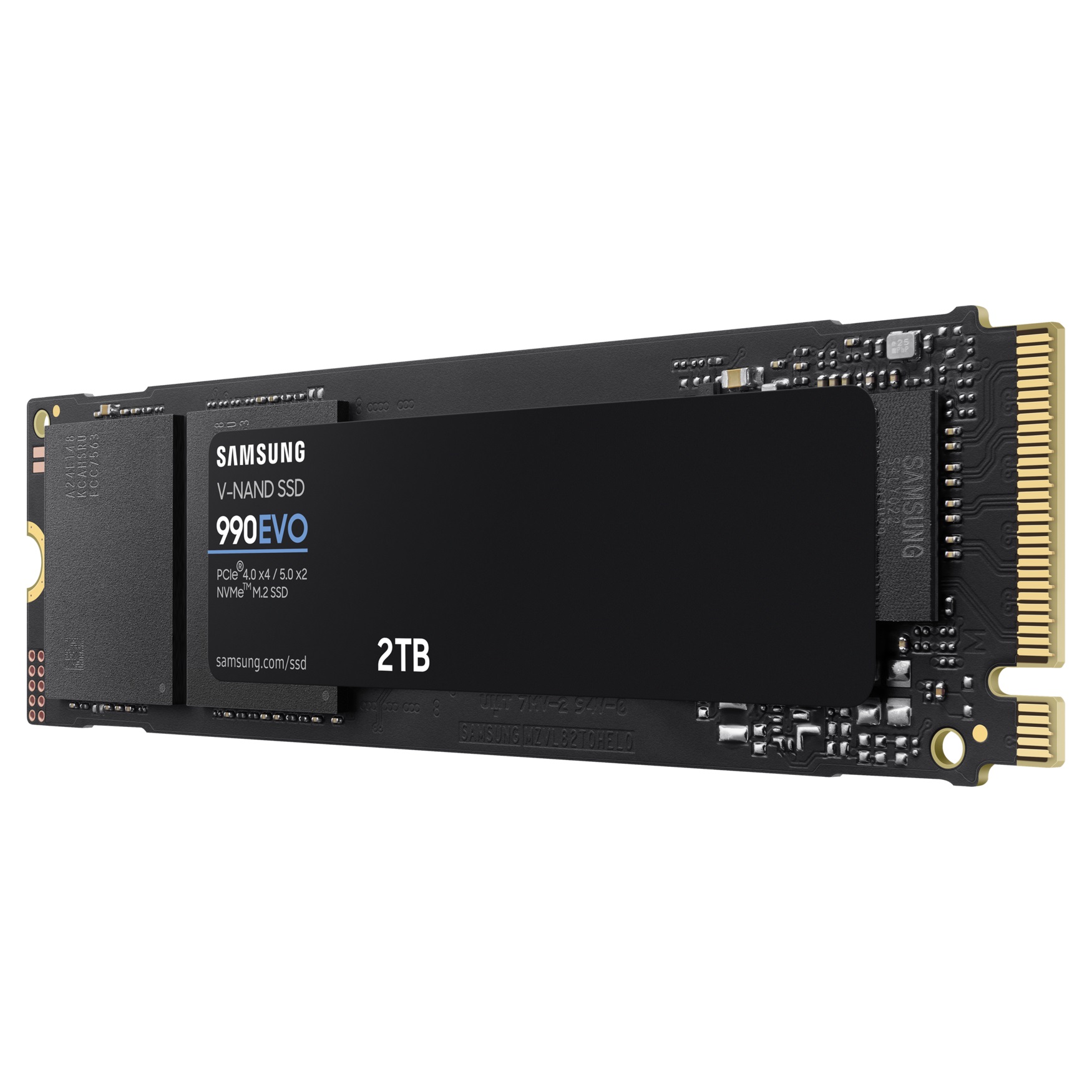 SSD gắn trong Samsung 990 Evo 2TB PCIe 4.0 x4 / PCIe 5.0 x2 NVMe V-NAND M.2 2280 upto 5000MB/s MZ-V9E2T0BW - Bảo hành 5 năm