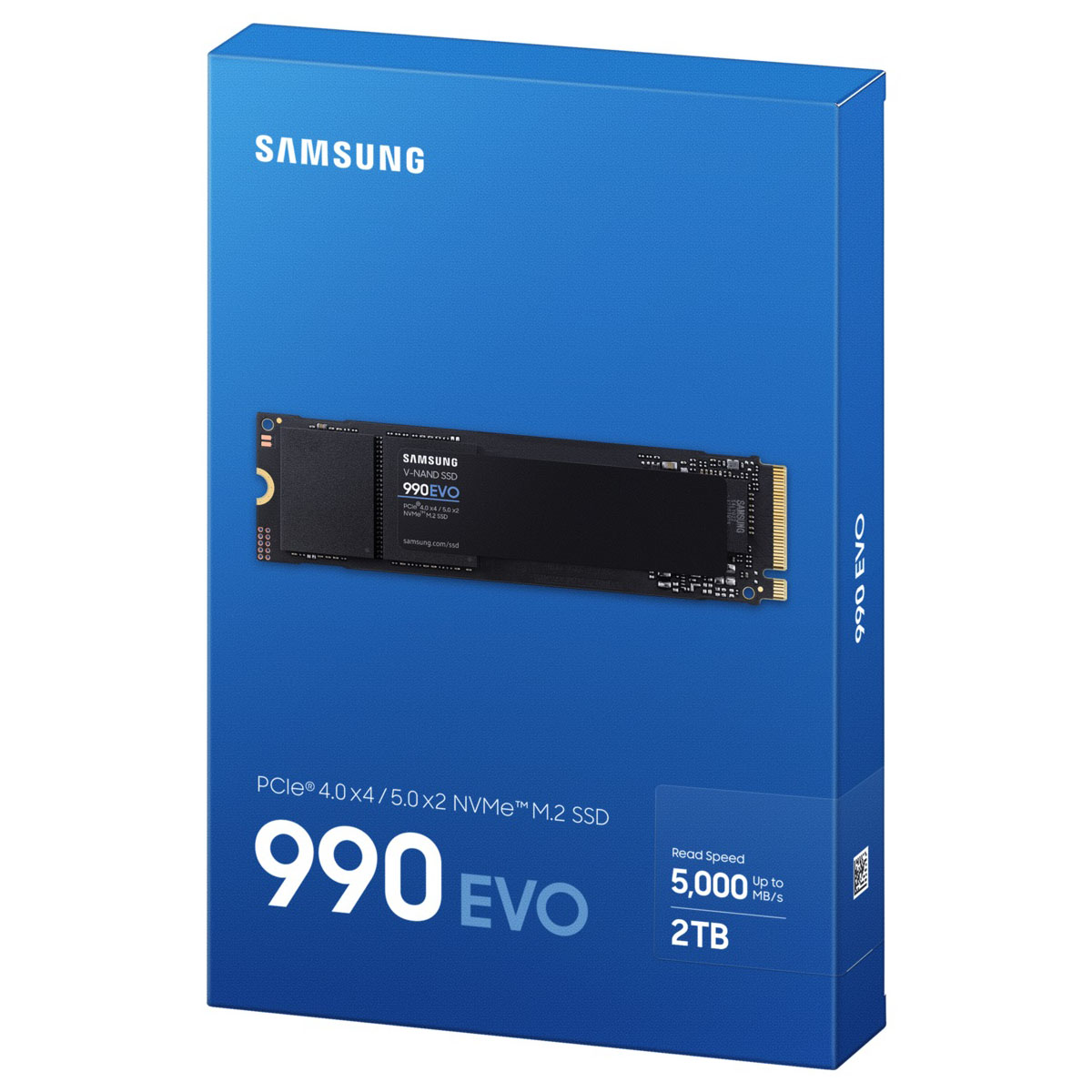 SSD gắn trong Samsung 990 Evo 2TB PCIe 4.0 x4 / PCIe 5.0 x2 NVMe V-NAND M.2 2280 upto 5000MB/s MZ-V9E2T0BW - Bảo hành 5 năm