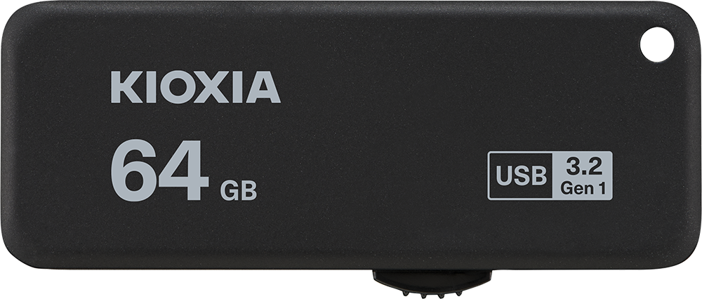 USB 3.2 KIOXIA TransMemory U365 64GB upto 150MB/s LU365K064GG4 Đen  - Bảo hành 5 năm