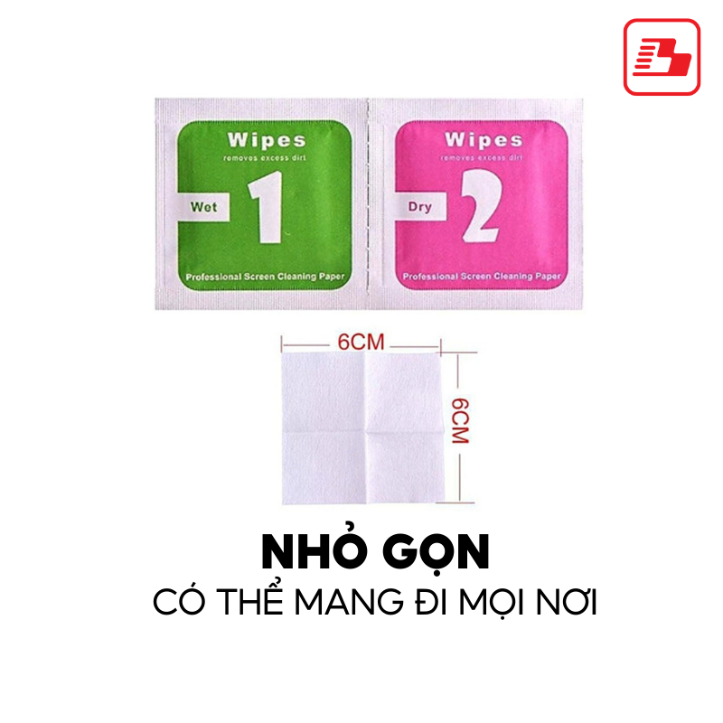 Set giấy lau màn hình khô-ướt (quà tặng)