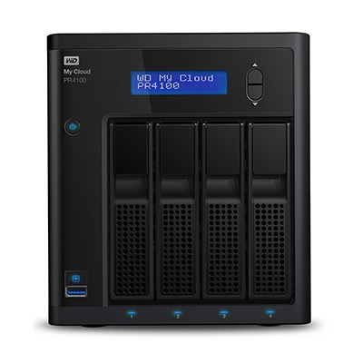 WD My Cloud PR4100 Pro 0TB, hộp ổ cứng gắn ngoài  kết nối Lan/USB 3.0 WDBNFA0000NBK-SESN