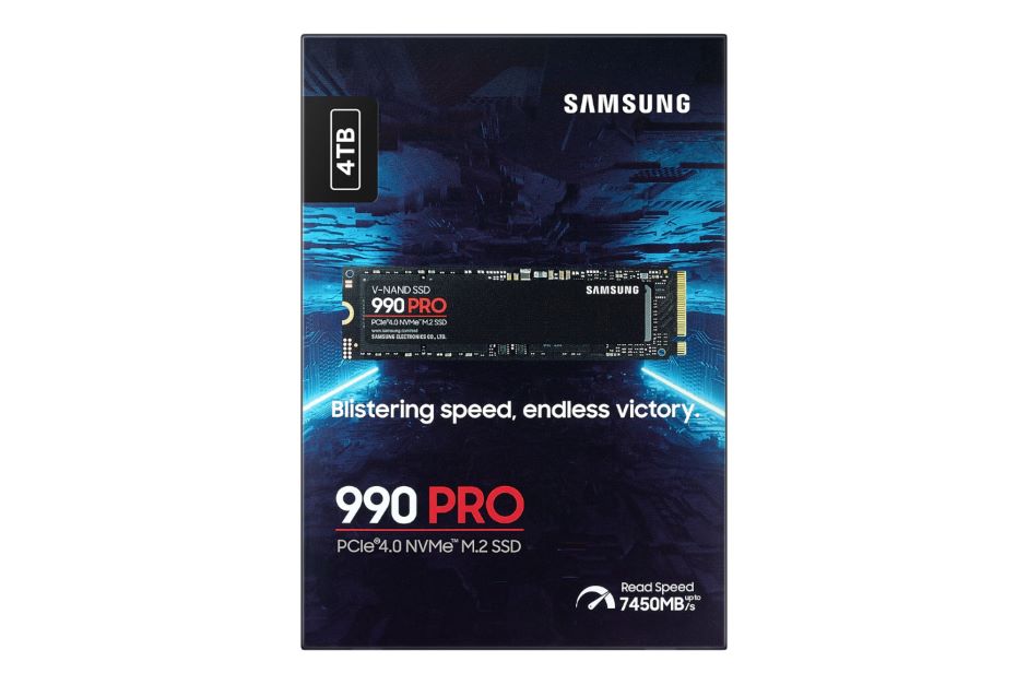 Ổ cứng gắn trong Samsung SSD 990 Pro 4TB M2 PCIe 4.0, MZ-V9P4T0BW - Bảo hành 5 năm