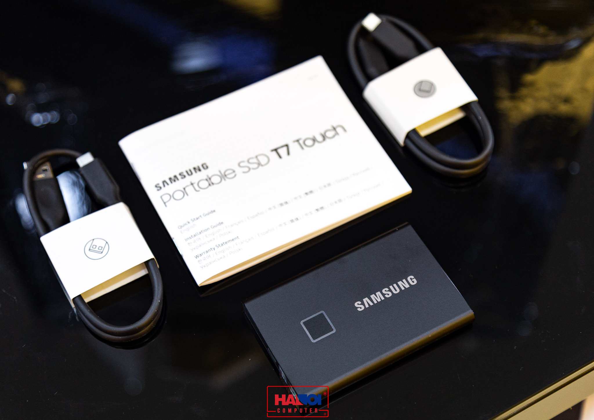 Ổ cứng di động SSD Samsung T7 Portable Touch 2TB 1050MB/s MU-PC2T0K/WW - Bảo hành 3 năm