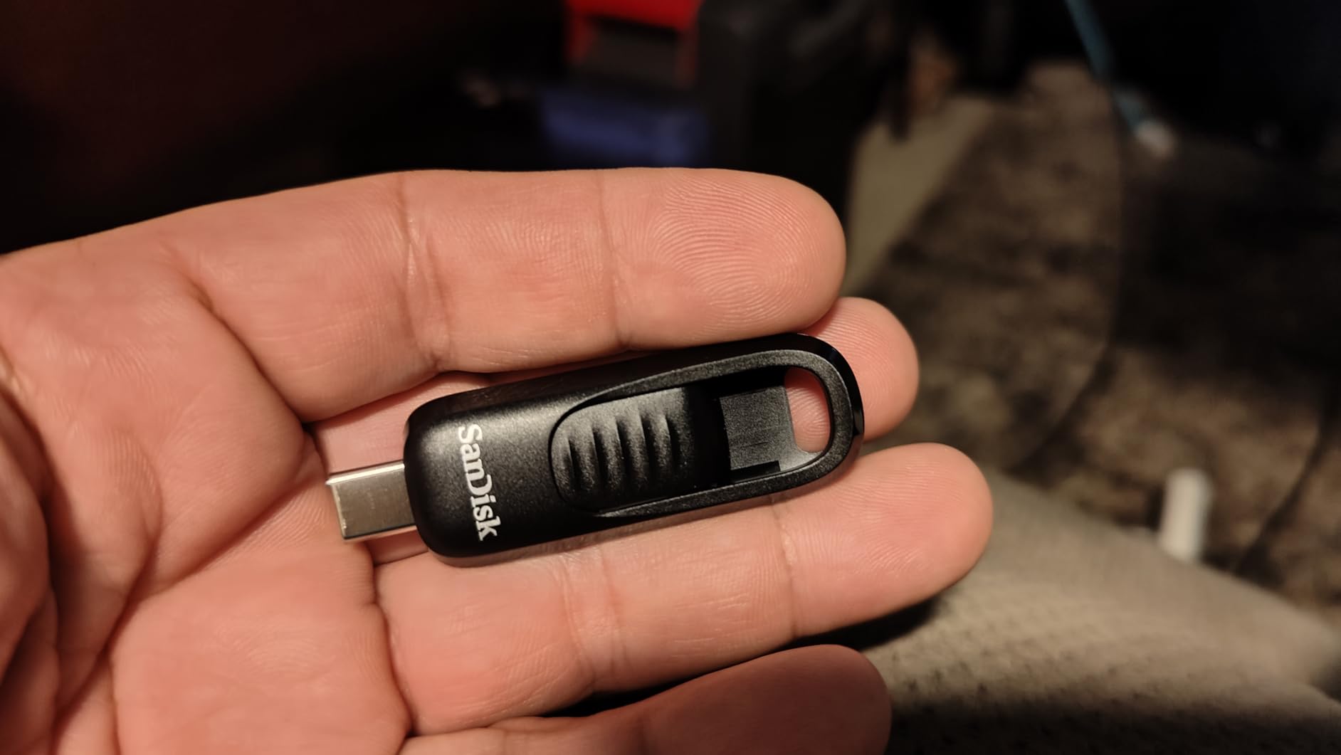 USB 3.2 Gen 1 SanDisk Ultra Slider Type-C 128GB 400MB/s SDCZ480-128G-G46 - Bảo hành 5 năm
