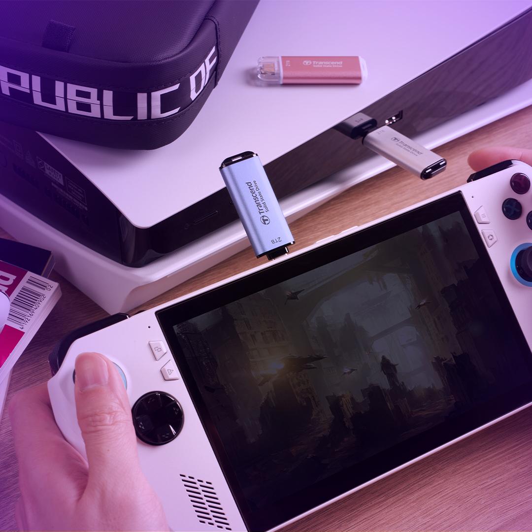 Ổ cứng di động SSD Transcend ESD300 2TB 1050MB/s Hồng TS2TESD300P - Bảo hành 5 năm