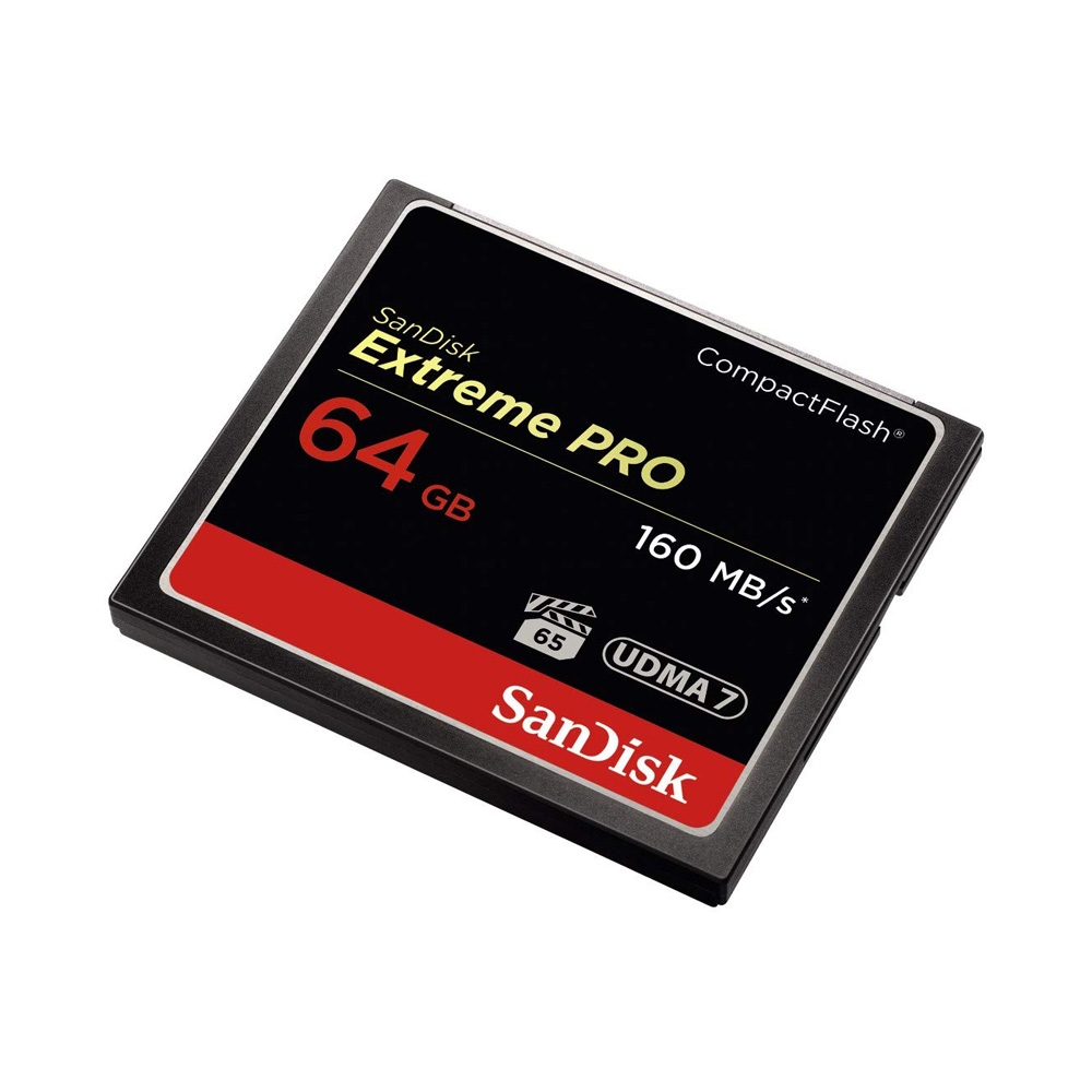 Thẻ nhớ CompactFlash (CF) SanDisk Extreme Pro 64GB 1067X upto 160MB/s SDCFXPS-064G-X46 - Bảo hành 7 năm