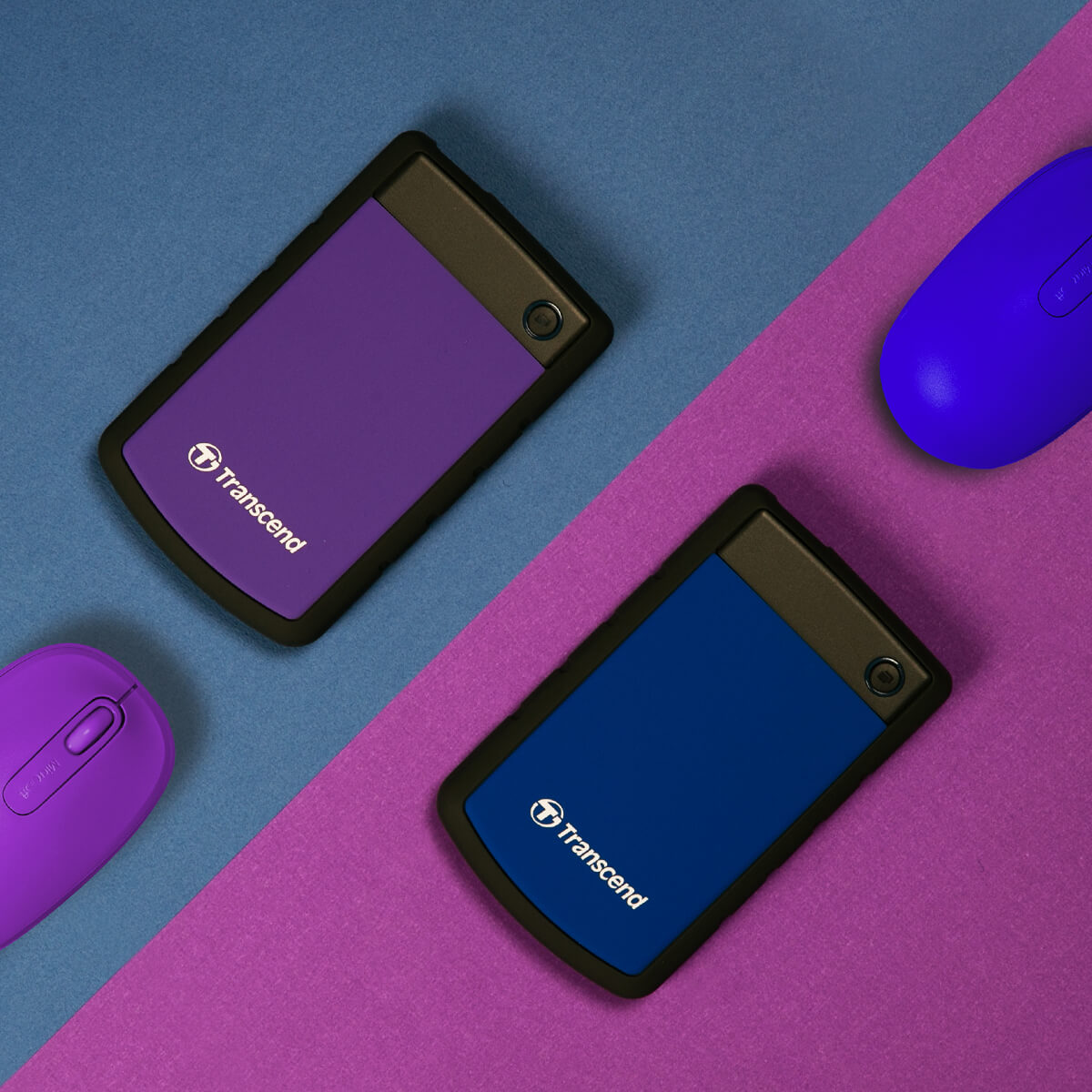 Ổ cứng di động HDD Transcend StoreJet Rugged 25H3 2.5" 4TB 5Gbps Xanh TS4TSJ25H3B - Bảo hành 3 năm