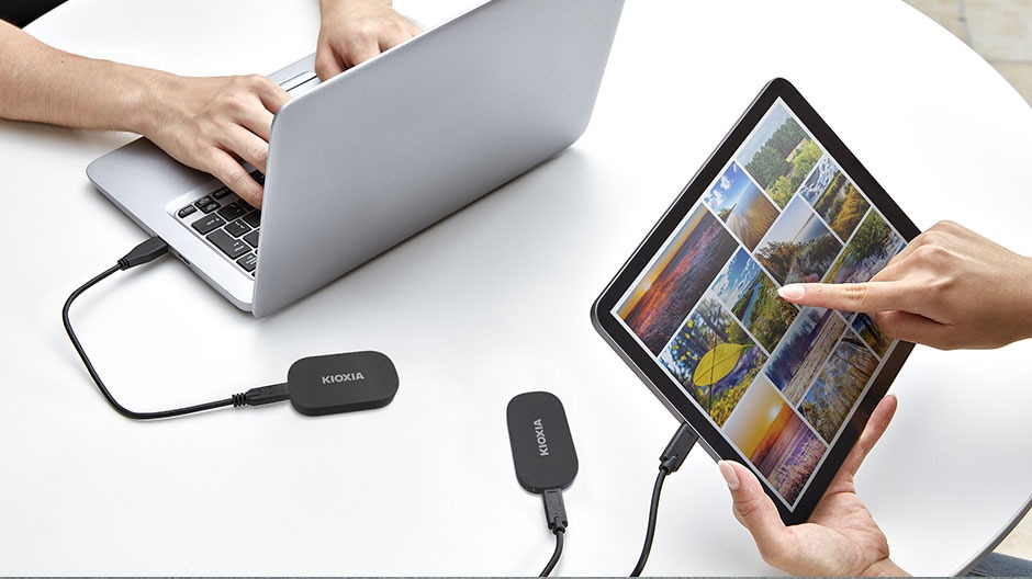 Ổ cứng di động SSD KIOXIA EXCERIA PLUS G2 Portable 2TB upto 1050MB/s LXD20K002TG8 - bảo hành 3 năm