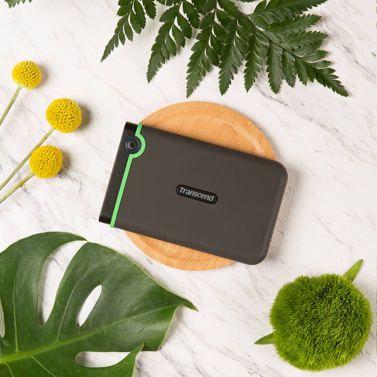 Ổ cứng di động HDD Transcend StoreJet Slim 25M3C 2.5" Type C 2TB TS2TSJ25M3C - Bảo hành 3 năm