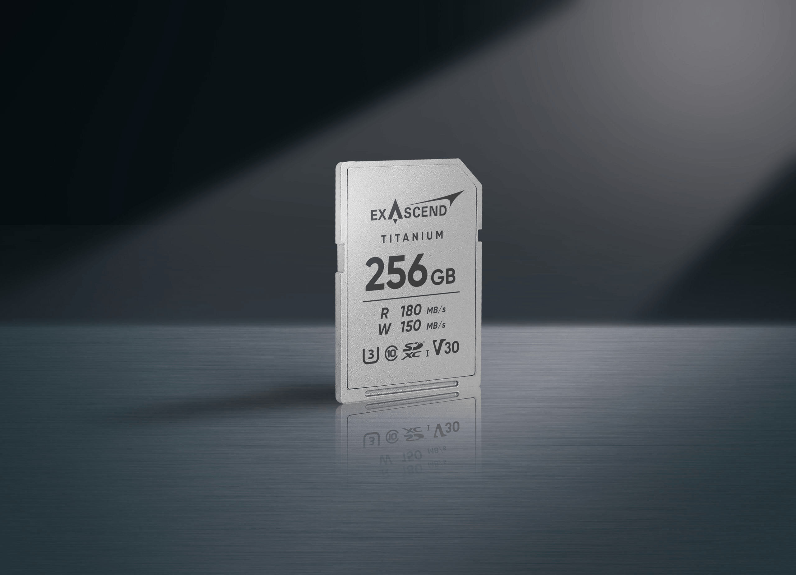 Thẻ Nhớ SDXC Exascend Titanium 256GB C10 U3 V30 UHS-I upto 180MB/s EX256GSDU1-M - Bảo hành 5 năm