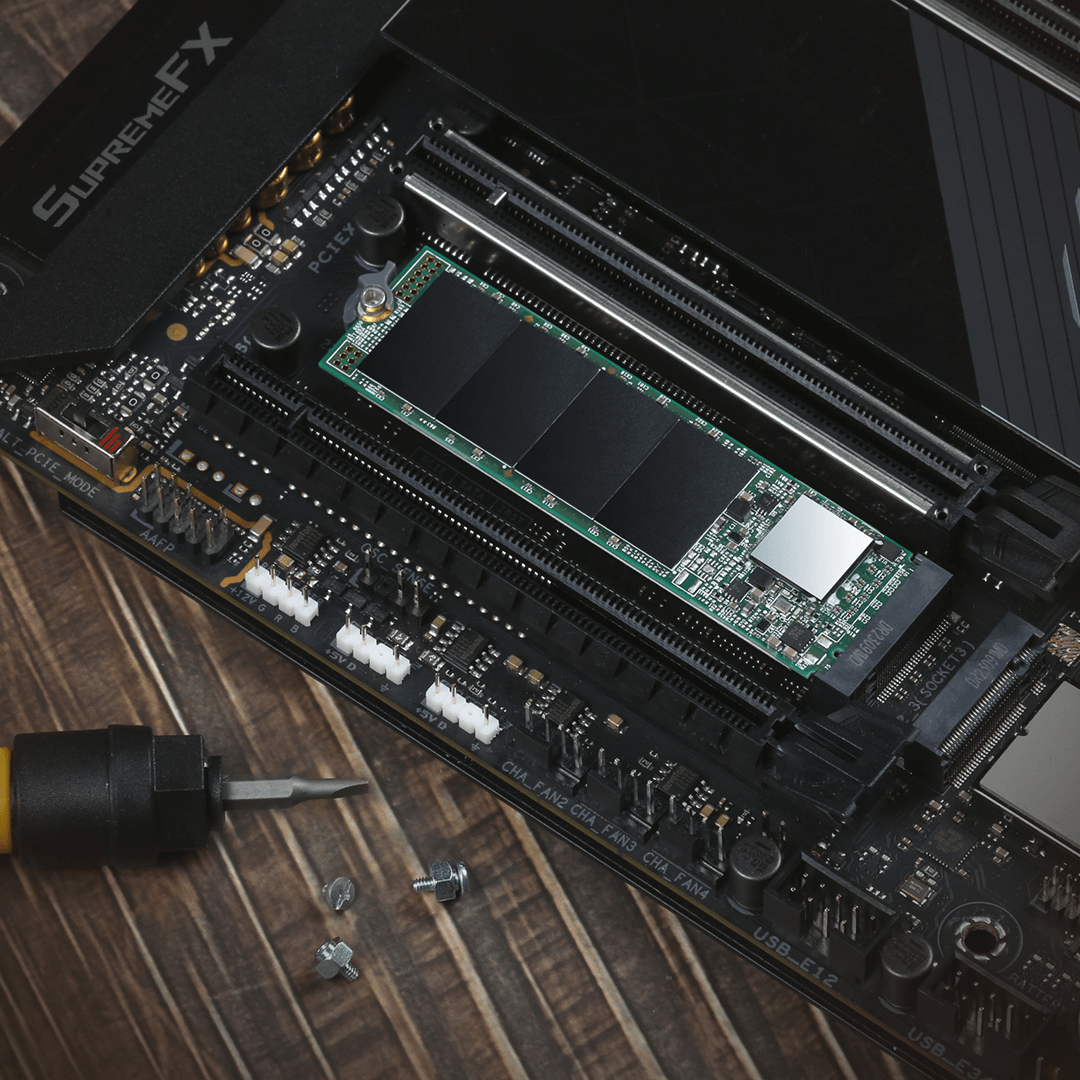 Ổ cứng gắn trong 500GB SSD115S M.2 2280, PCIe Gen3x4, Transcend (up to R/W: 3000/1600MB/s) - Bảo Hành 3 năm