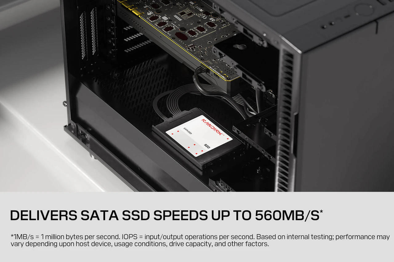 Ổ cứng gắn trong SSD Sandisk 520 SATA 2.5" 500GB - Bảo hành 5 năm