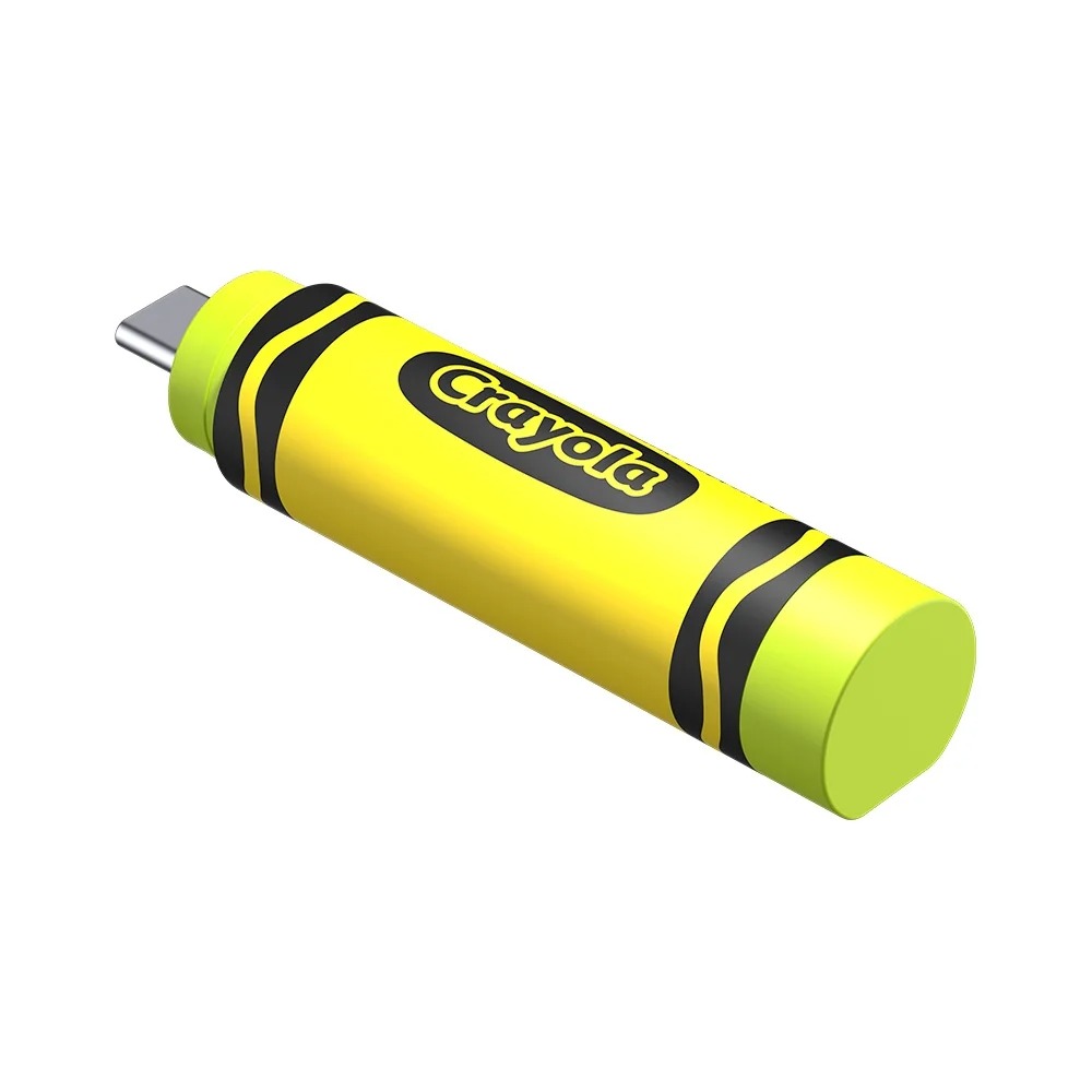 USB 3.2 SanDisk Flash Drive Crayola Type -C 128GB upto 300MB/s SDCZIC-128G-G46L màu vàng chanh  - Bảo hành 5 năm