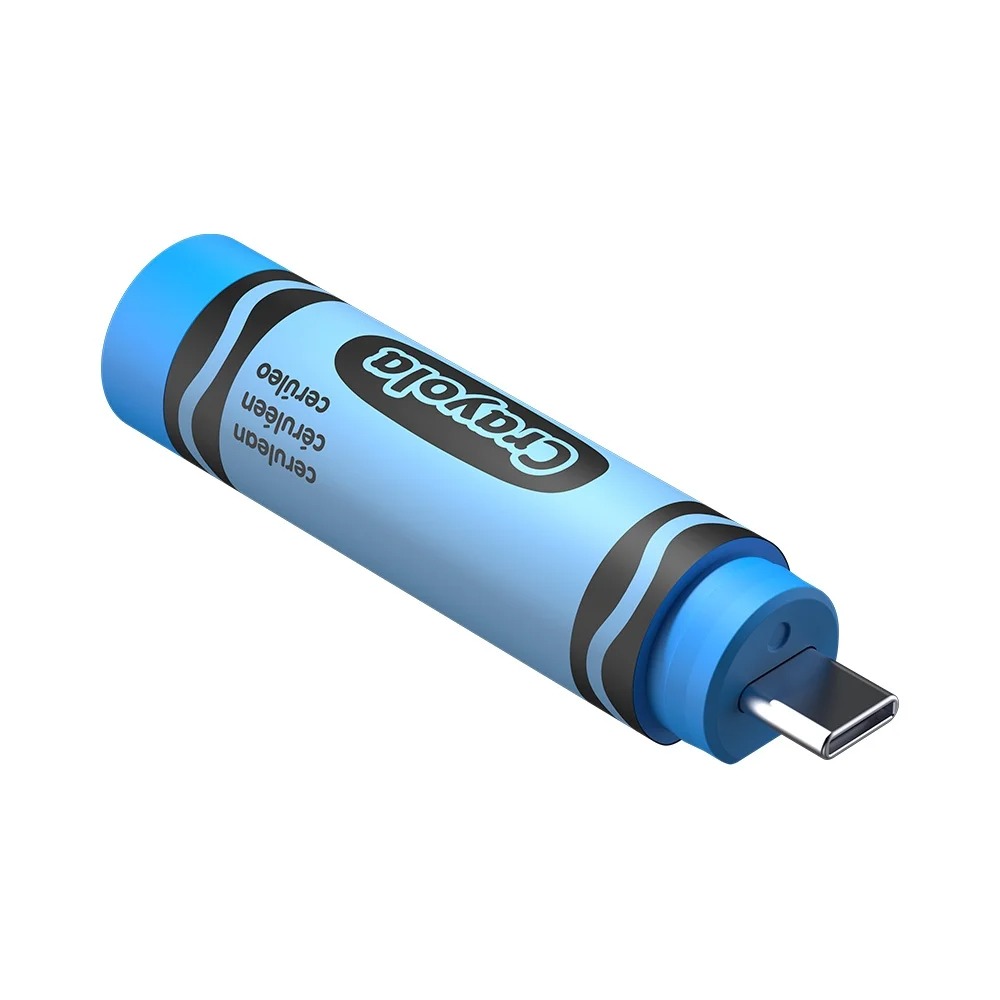 USB 3.2 SanDisk Flash Drive Crayola Type -C 128GB upto 300MB/s SDCZIC-128G-G46B màu xanh Cerulean - Bảo hành 5 năm