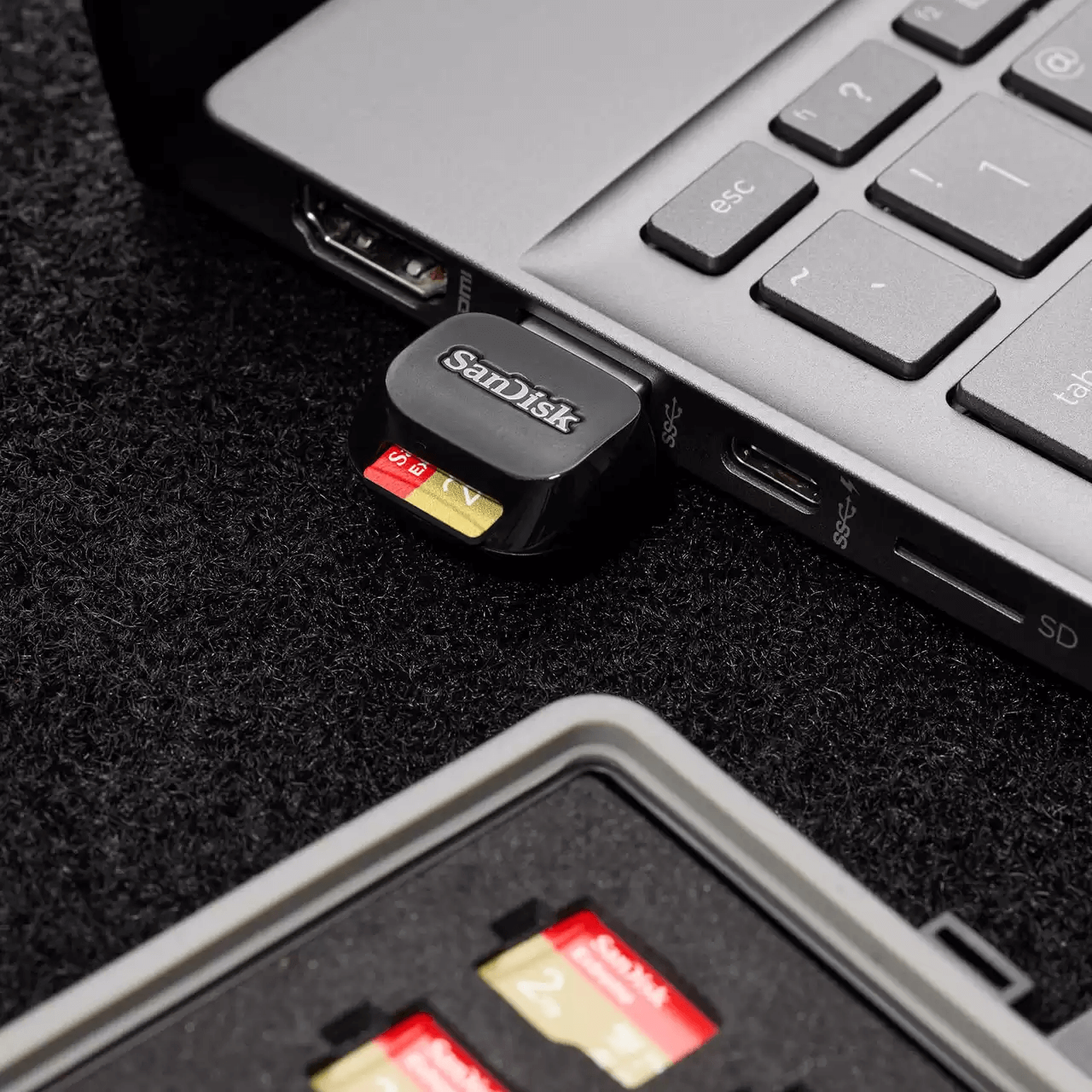 Đầu đọc thẻ nhớ MicroSD SanDisk QuickFlow USB 3.0 Gen 1 UHS-I SDDR-B731-GN6NN - Bảo hành 5 năm