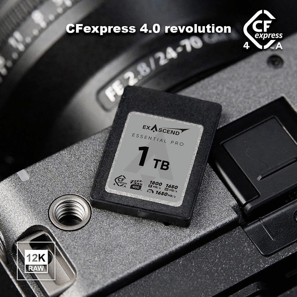 Thẻ Nhớ CFexpress Type A Exascend Essential Pro 256GB PCIe 4.0 upto 1800MB/s EXPC4EA256GB - Bảo hành 5 năm