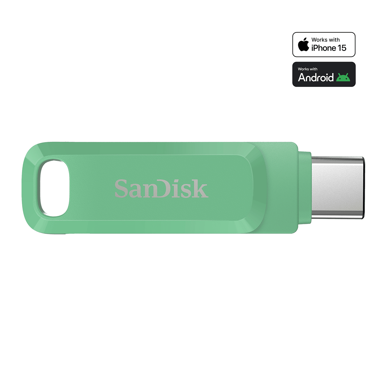 USB 3.1 OTG Sandisk Ultra Dual Drive Go Type-C SDDDC3 128GB 400MB/s SDDDC3-128G-G46AG màu xanh Absinthe - Bảo hành 5 năm