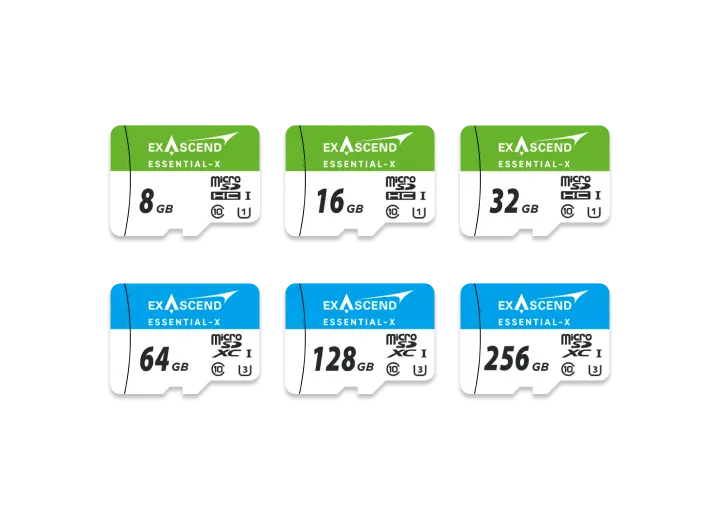 Thẻ nhớ microSDHC Exascend Essential-X 32GB C10, U1 upto 90MB/s ES032GTFC1MP - Bảo hành 5 năm