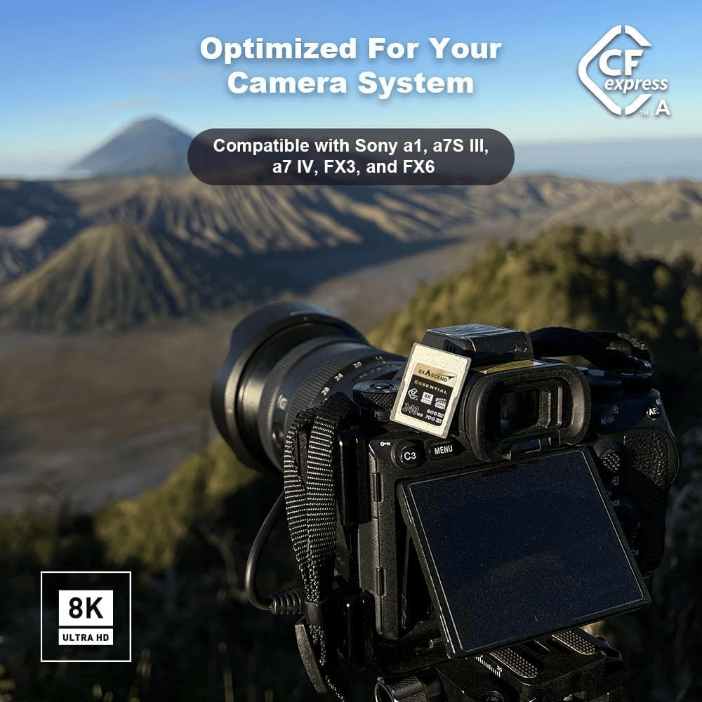 Thẻ Nhớ CFexpress Type A Exascend Essential 240GB upto 800MB/s EXPC3EA240GB - Bảo hành 5 năm