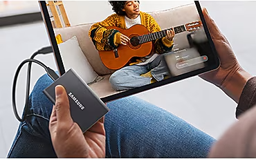 Ổ cứng di động SSD Samsung T7 Portable 500GB 1050MB/s Xám Titan MU-PC500T/WW - Bảo hành 3 năm