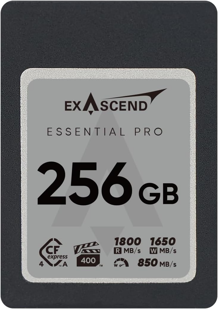 Thẻ Nhớ CFexpress Type A Exascend Essential Pro 256GB PCIe 4.0 upto 1800MB/s EXPC4EA256GB - Bảo hành 5 năm
