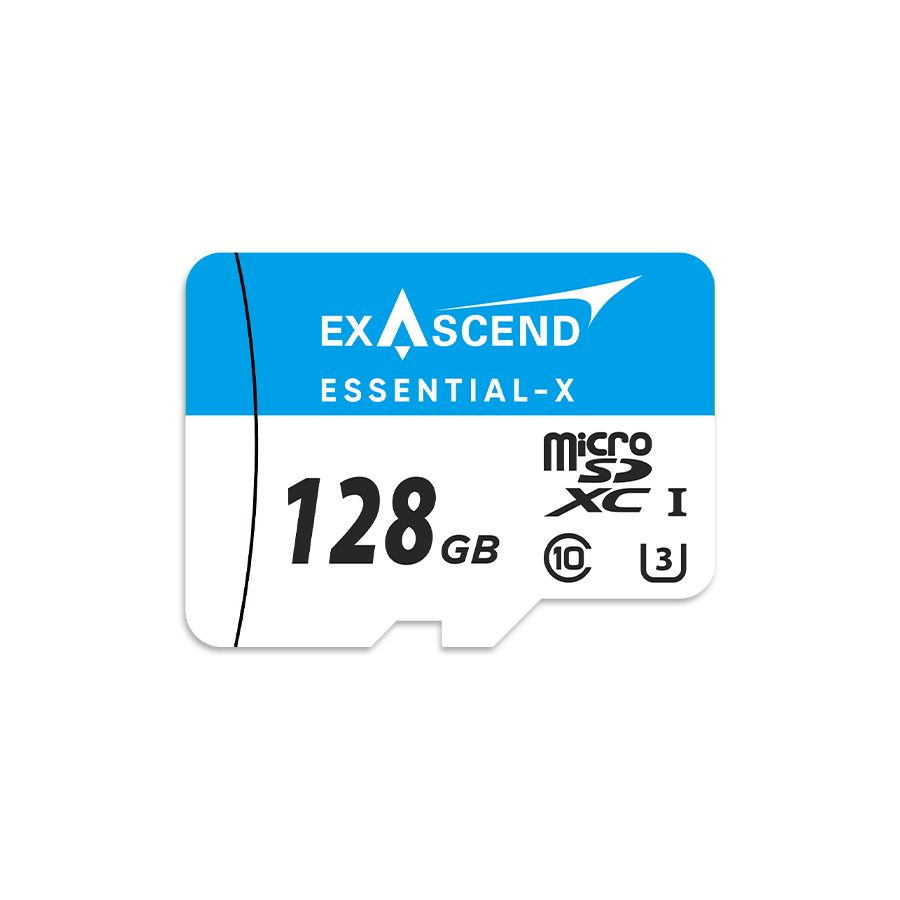 Thẻ nhớ microSDHC Exascend Essential-X 128GB C10, U3 upto 100MB/s ES128GTFU3MP - Bảo hành 5 năm
