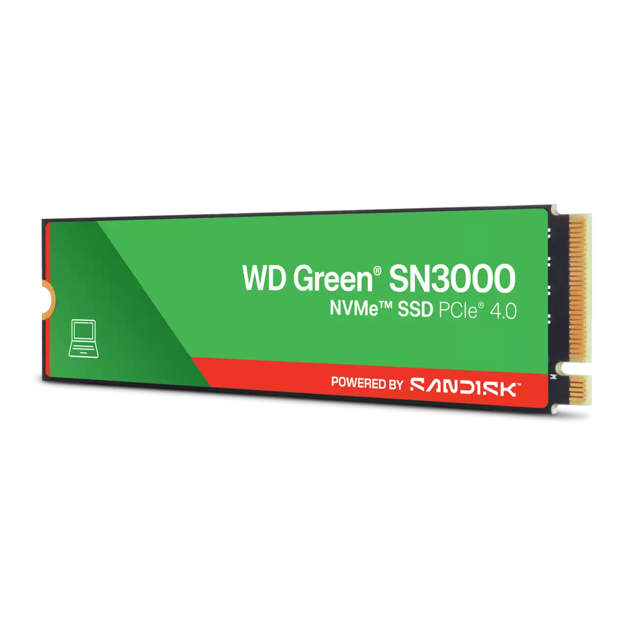 SSD gắn trong WD Green SN3000 1TB Green PCle NVMe Gen4x 4 WDS500G5B0E upto 5000MB/s - Bảo Hành 3 năm