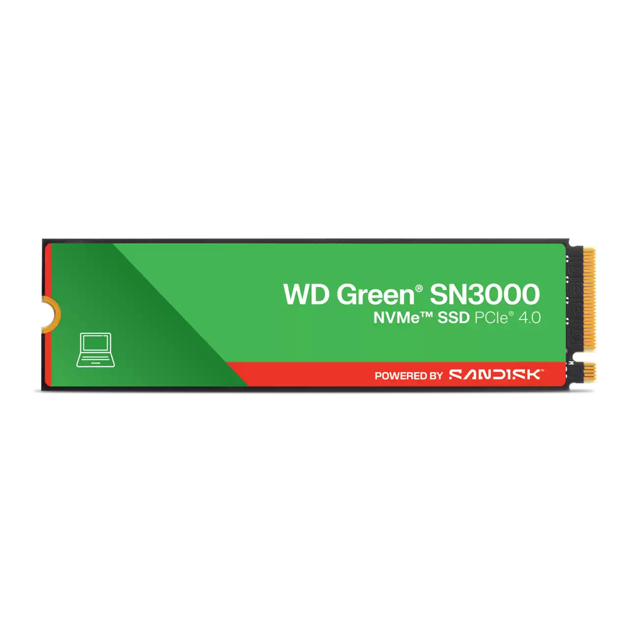 SSD gắn trong WD Green SN3000 1TB Green PCle NVMe Gen4x 4 WDS500G5B0E upto 5000MB/s - Bảo Hành 3 năm