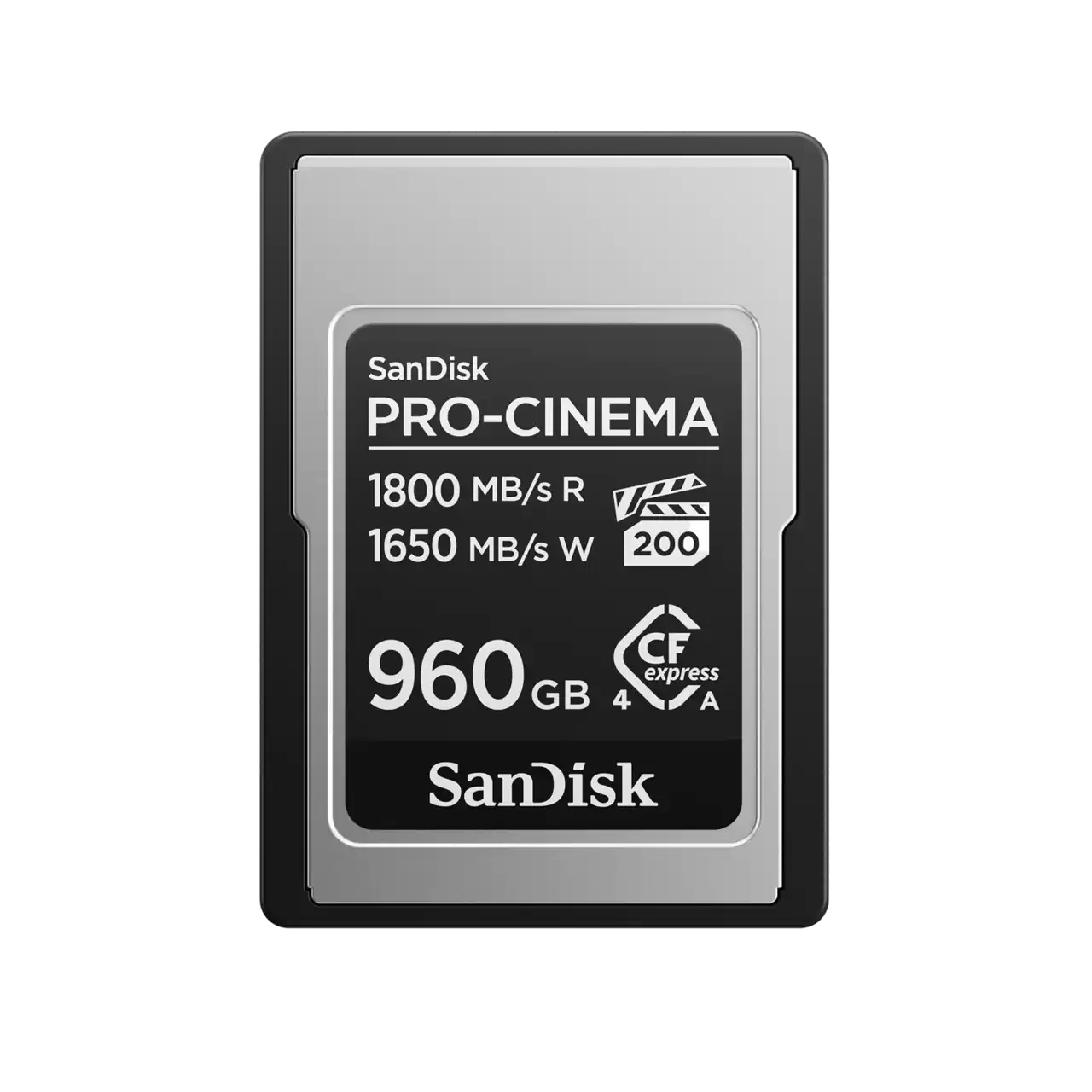 Thẻ nhớ CFexpress type A SanDisk  PRO-CINEMA PCIe-G4 960GB upto 1800MB/s SDCFEA-960G-GN4NN - Bảo hành 7 năm