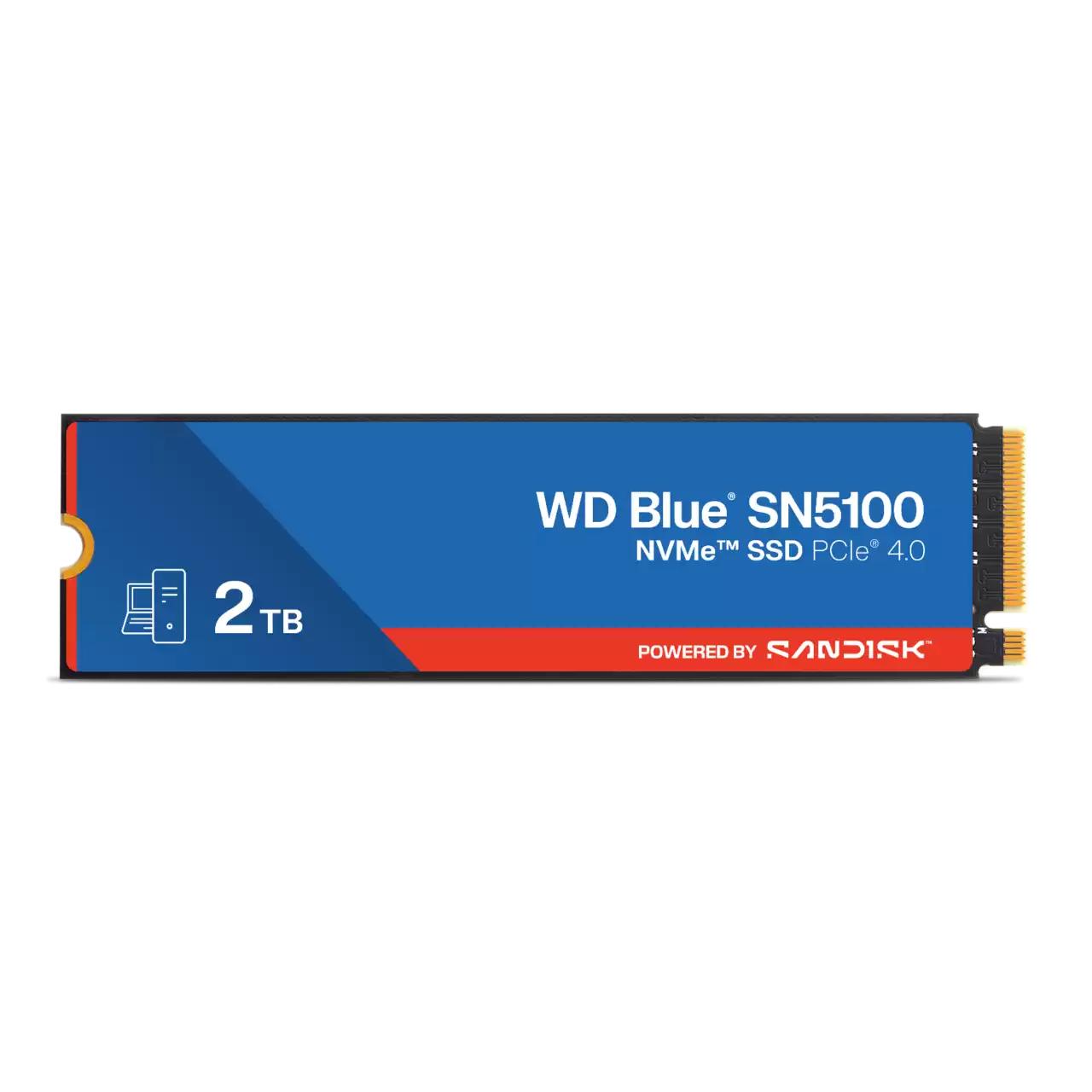 SSD gắn trong WD 2TB Blue SN5100 PCle Gen4x 4 NVMe M.2 WDS200T5B0EE upto 7100Mb/s - Bảo Hành 5 năm