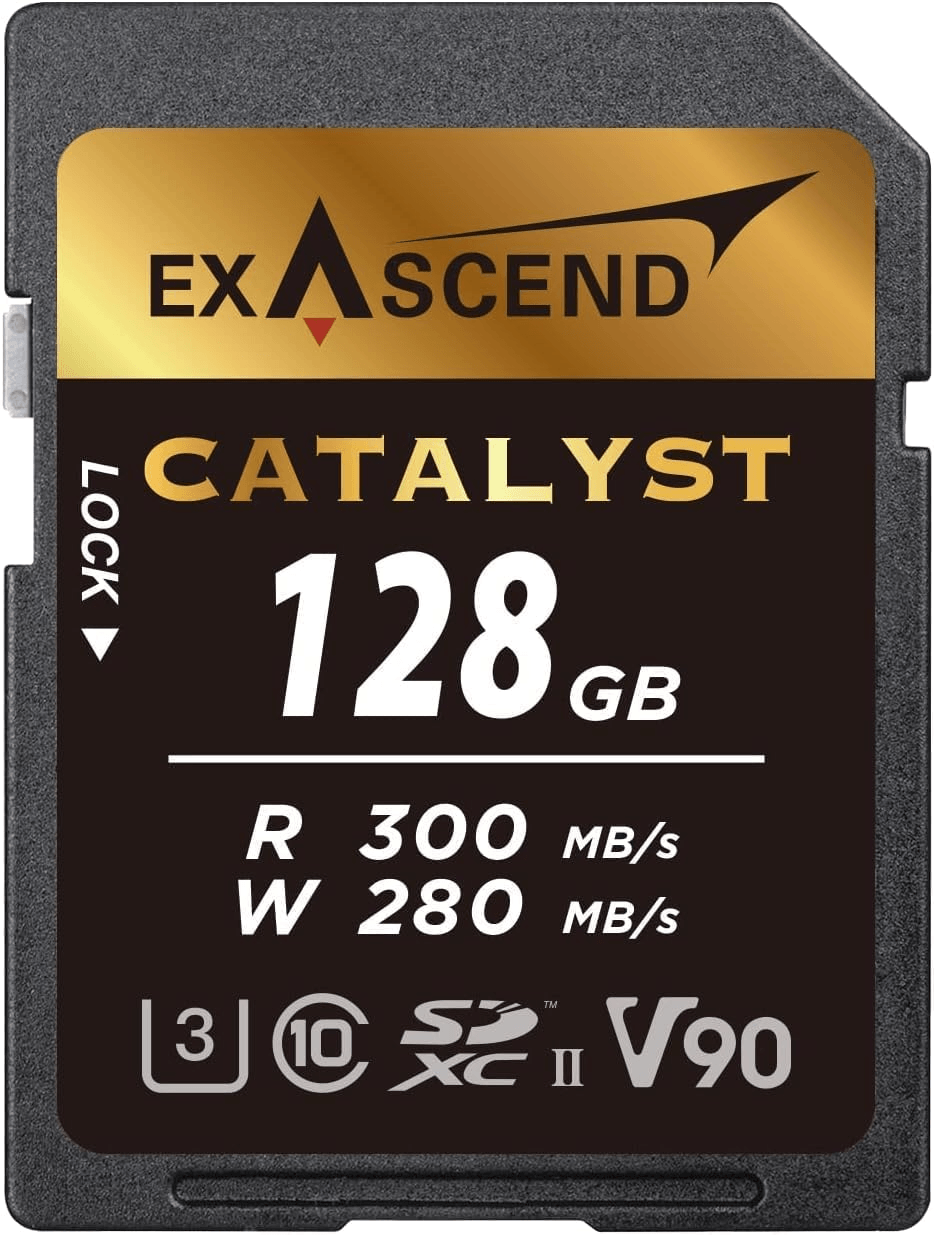 Thẻ Nhớ SDXC Exascend Catalyst 256GB C10 U3 V90 UHS-II SD upto 300MB/s EX256GSDU2 - Bảo hành 5 năm