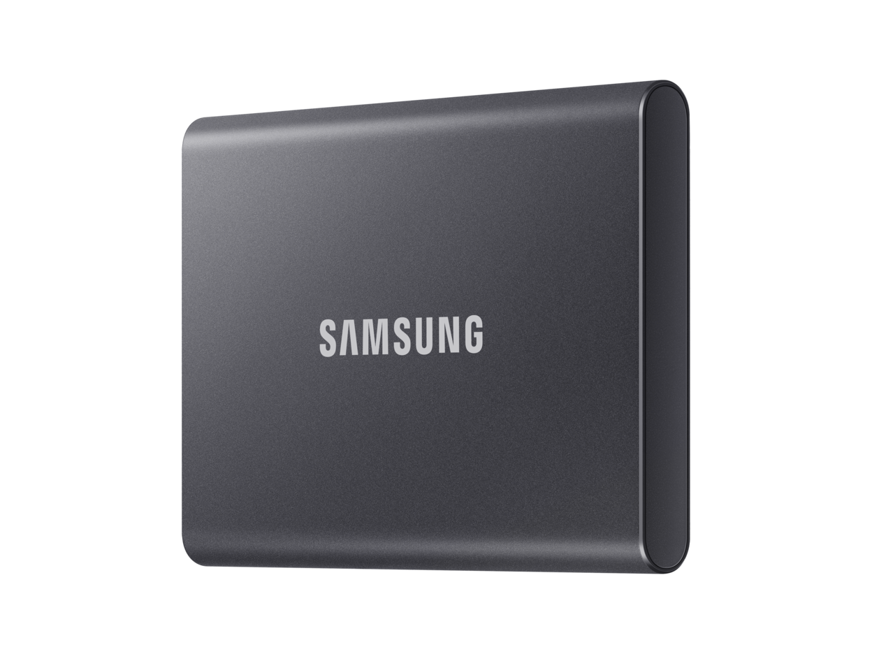 Ổ cứng di động SSD Samsung T7 Portable 2TB 1050MB/s Xám Titan MU-PC2T0T/WW - Bảo hành 3 năm